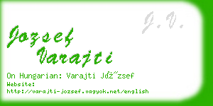 jozsef varajti business card